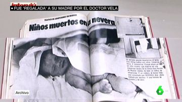 Imagen de un bebé robado en un artículo de Interviú