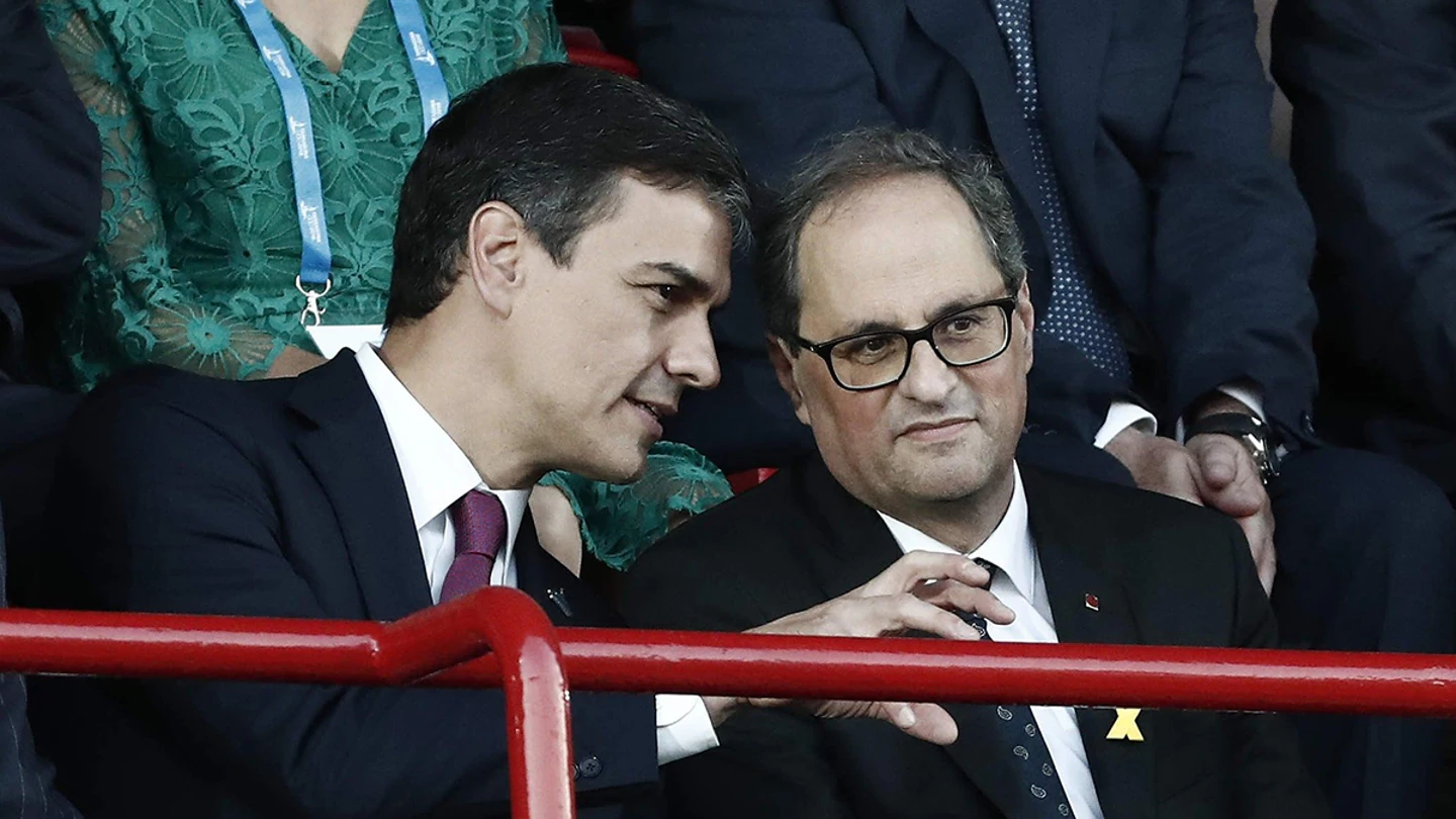 Pedro Sánchez y Quim Torra Pedro Sánchez y Quim Torra
