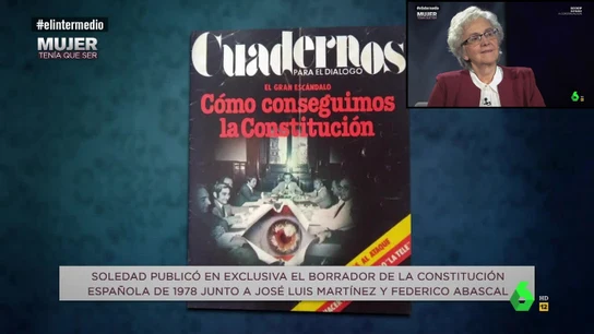 Soledad Gallego-Díaz publicó el borrador de la Constitución Española Soledad Gallego-Díaz publicó el borrador de la Constitución Española