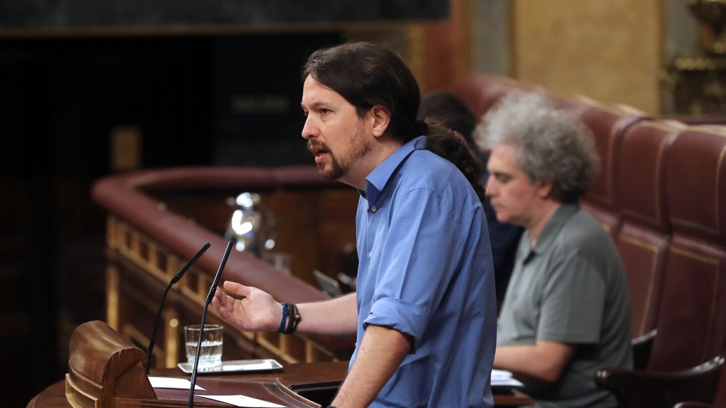 El l&iacute;der de Podemos, Pablo Iglesias