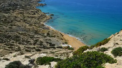 Las mejores playas nudistas de playas Playa Roja (Creta - Grecia)