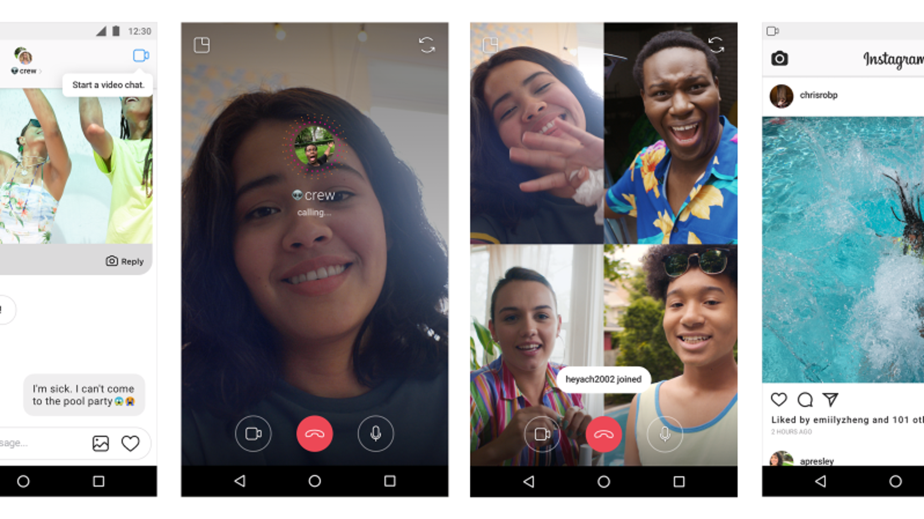 Videollamada en Instagram Direct