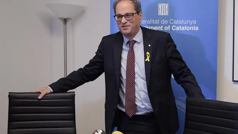 El presidente de la Generalitat de Cataluña, Quim Torra