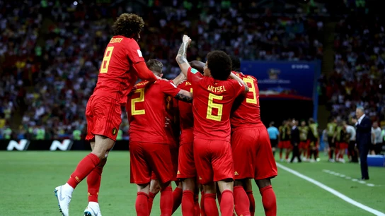 Bélgica celebra un gol Bélgica celebra un gol