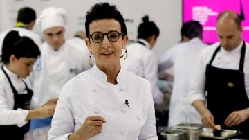 Imagen de archivo de la chef, Carme Ruscalleda, durante su participación en uno de los talleres de alta cocina organizada en el marco del Salón Alimentaria