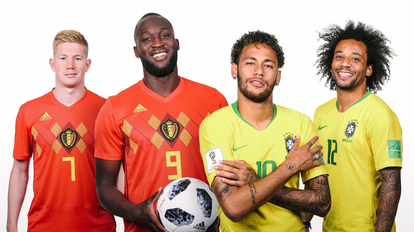 B&eacute;lgica y Brasil se miden en cuartos del Mundial