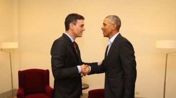 Pedro Sánchez se reúne con Barack Obama