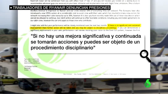Accedemos a los correos secretos de Ryanair: presiona a sus trabajadores para vender más productos a bordo bajo amenazas Accedemos a los correos secretos de Ryanair: presiona a sus trabajadores para vender más productos a bordo bajo amenazas