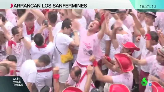 Arrancan los Sanfermines más reivindicativos cargados de fiesta y emoción en Pamplona Arrancan los Sanfermines más reivindicativos cargados de fiesta y emoción en Pamplona