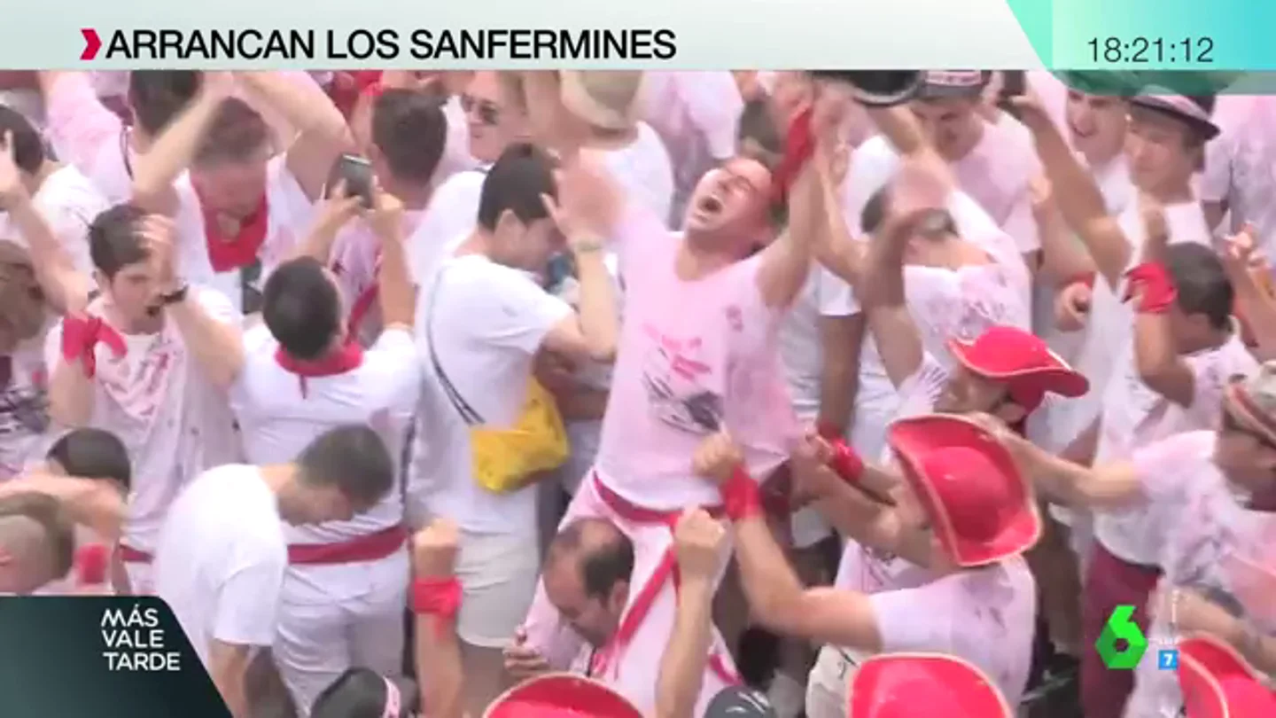 Arrancan los Sanfermines más reivindicativos cargados de fiesta y emoción en Pamplona Arrancan los Sanfermines más reivindicativos cargados de fiesta y emoción en Pamplona