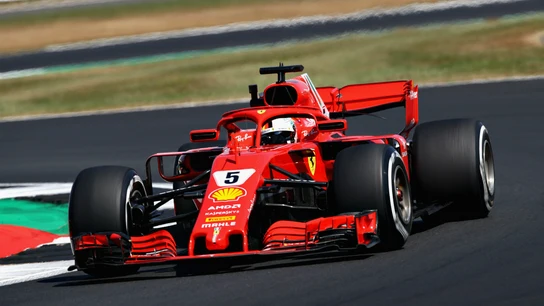 Vettel, con su Ferrari Vettel, con su Ferrari