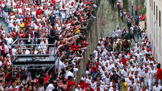 Imagen de San Fermín 2018 Imagen de los encierros de San Fermín 2018