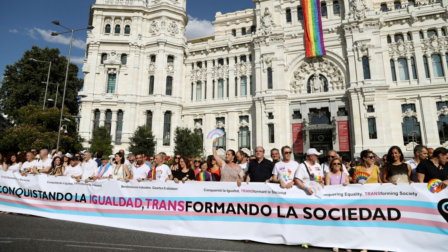 Cabecera de la manifestaci&oacute;n del Orgullo Gay 2018