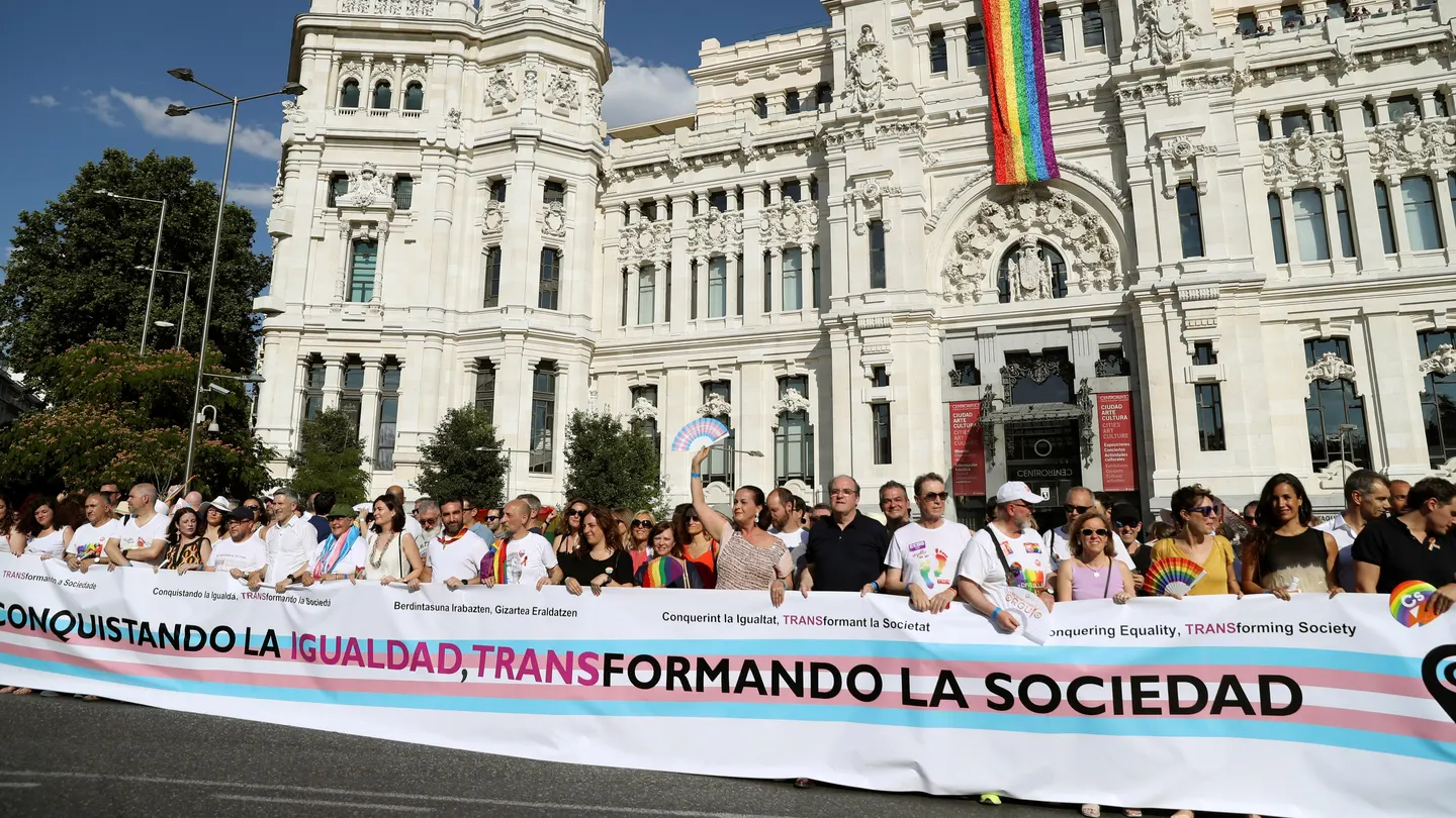 Cabecera de la manifestación del Orgullo Gay 2018 Cabecera de la manifestación del Orgullo Gay 2018