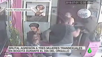 Duras imágenes: brutal agresión a tres mujeres transexuales en Bogotá durante el día del Orgullo
