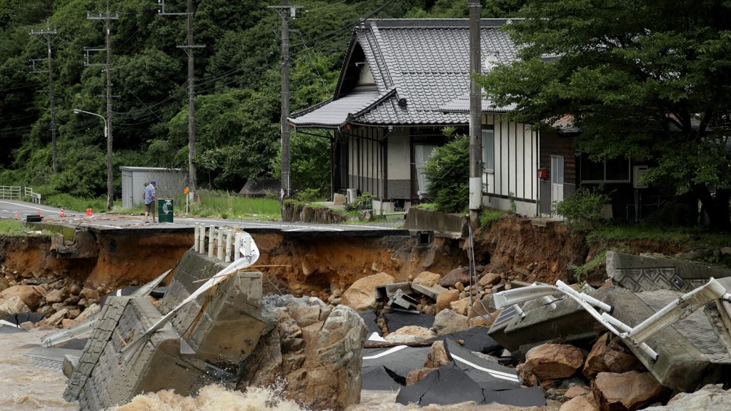 Lluvias torrenciales en Jap&oacute;n