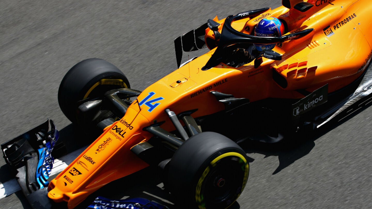 Fernando Alonso, con el McLaren