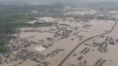 Siguen labores de rescate en Japón por lluvias que dejan decenas de muertos Siguen labores de rescate en Japón por lluvias que dejan decenas de muertos