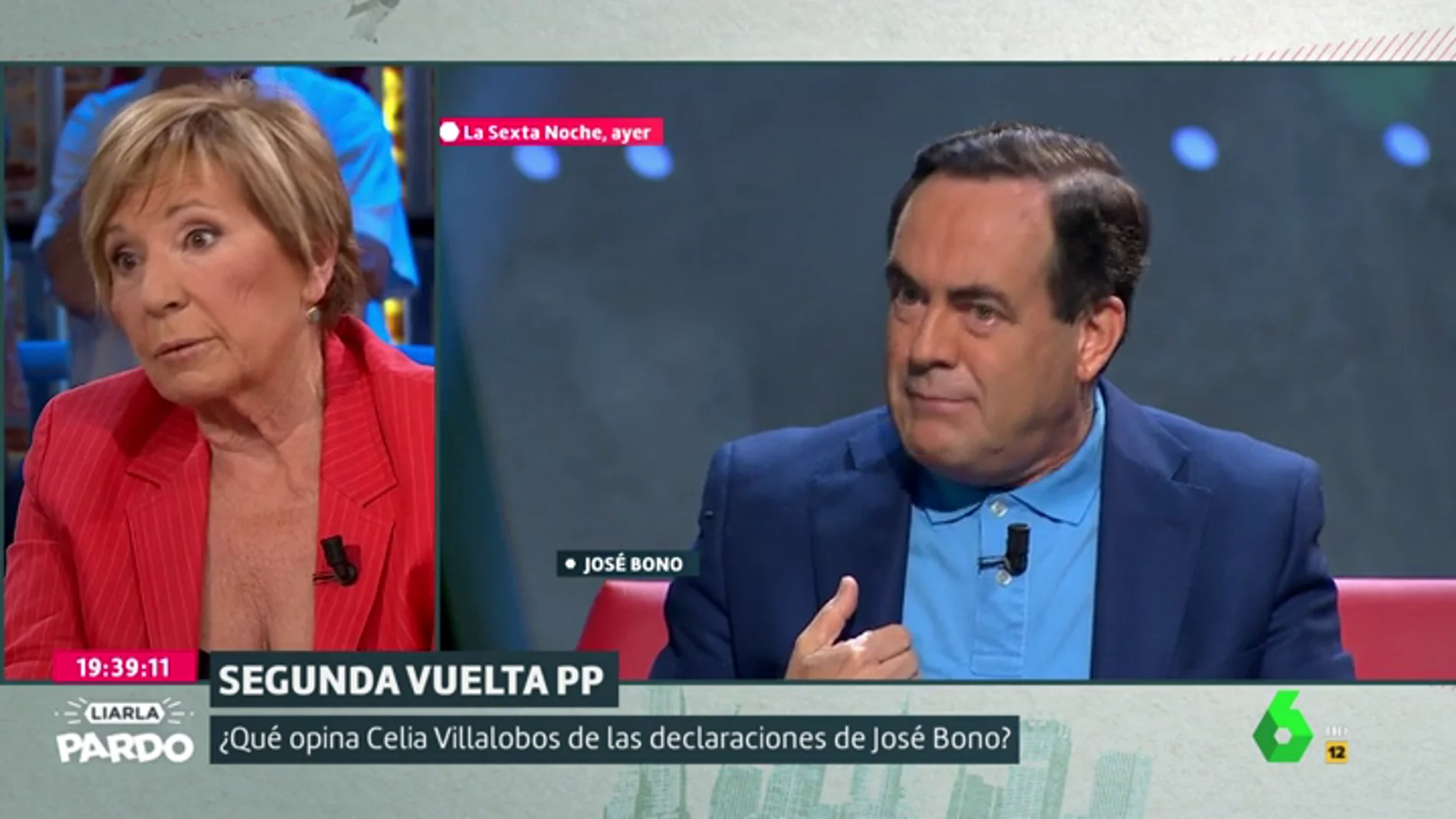 Celia Villalobos y José Bono