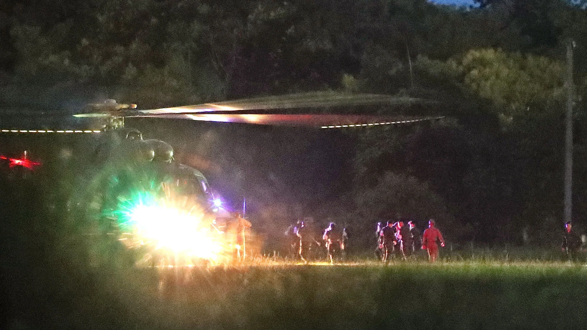 Un helicóptero ha transportado a varios de los niños al hospital