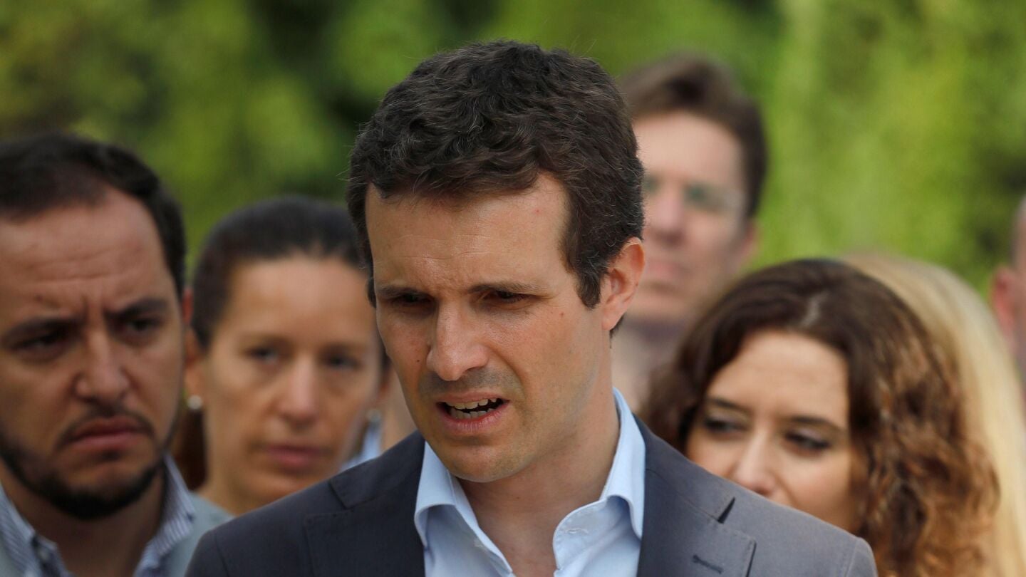 El candidato a la presidencia del Partido Popular Pablo Casado