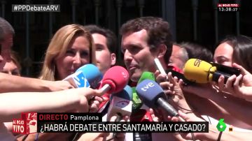 Pablo Casado responde a los abucheos en Pamplona: "Los 'batasunos' y proetarras no nos van a impedir hablar"