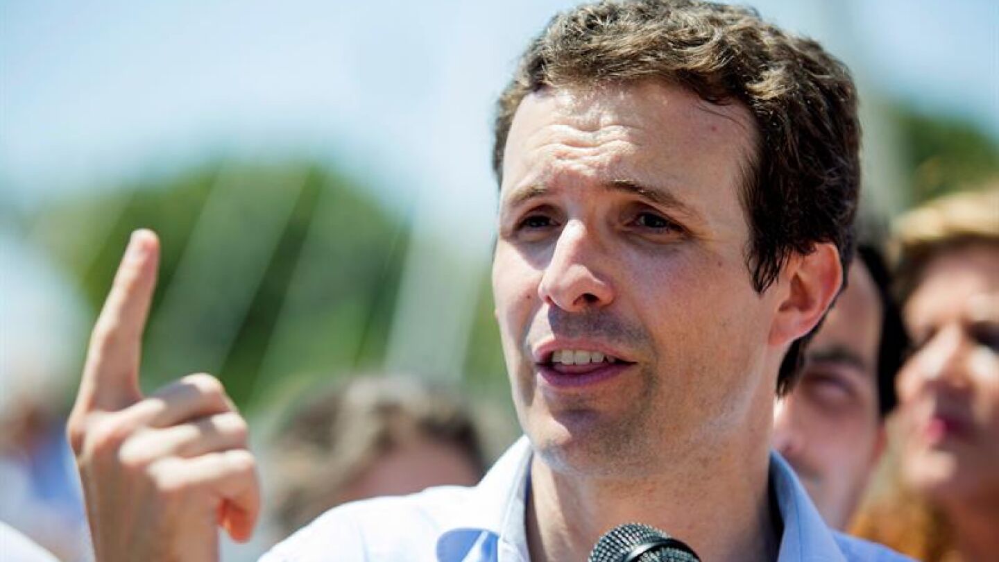 El candidato a presidir el PP, Pablo Casado