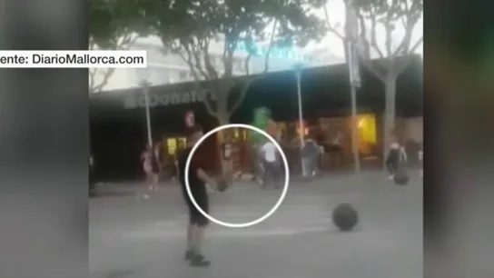 Pelea en Magaluf, Mallorca Pelea en Magaluf, Mallorca