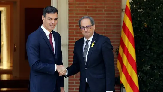 Pedro Sánchez y Quim Torra Pedro Sánchez y Quim Torra