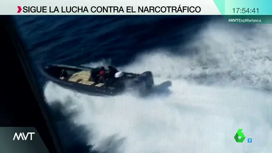 Lancha con droga. Lancha con droga.