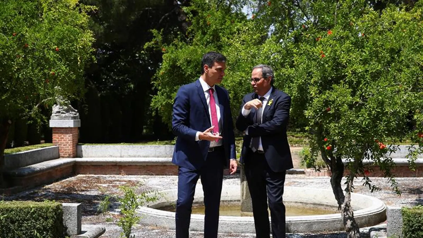 Pedro Sánchez y Quim Torra Pedro Sánchez y Quim Torra