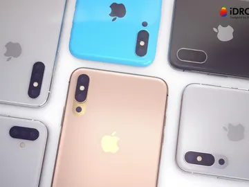 iPhone con tres cámaras (concepto) iPhone con tres cámaras (concepto)