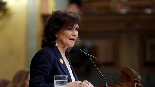 La vicepresidenta del Gobierno, Carmen Calvo La vicepresidenta del Gobierno, Carmen Calvo