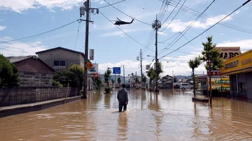 Más de un centenar de personas afectadas a causa de las lluvias torrenciales en Japón