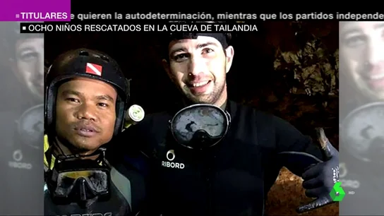 El buzo español que participa en el rescate de la cueva de Tailandia. El buzo español que participa en el rescate de la cueva de Tailandia.