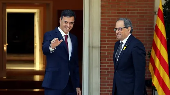 Pedro Sánchez y Quim Torra Pedro Sánchez y Quim Torra