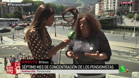 La reivindicaci&oacute;n de Andrea U&ntilde;a, pensionista: "No vamos a parar hasta lograr una pensi&oacute;n m&iacute;nima de 1.080 euros"