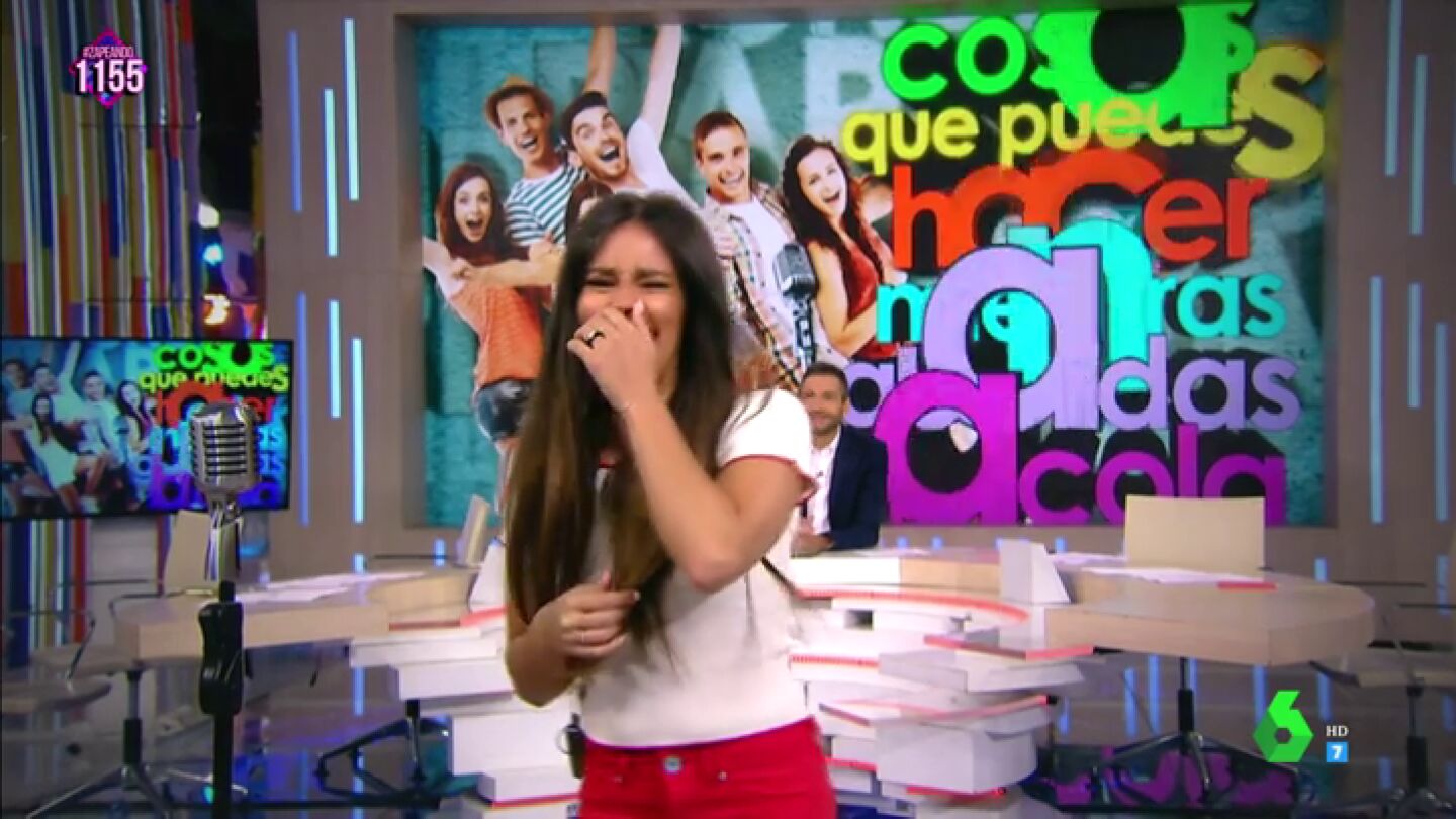 Cristina Pedroche se asusta de ver a Miki Nadal: "Es que hac&iacute;a tres d&iacute;as que no le ve&iacute;a"
