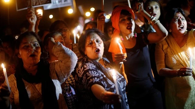 Protestas contra las violaciones en India