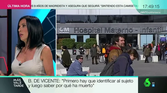 Beatriz de Vicente, sobre el sujeto que ha aparecido muerto en La Paz. Beatriz de Vicente, sobre el sujeto que ha aparecido muerto en La Paz.