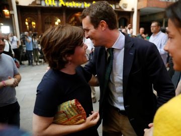 Los candidatos a la Presidencia del PP Pablo Casado y Soraya Sáenz de Santamaría Los candidatos a la Presidencia del PP Pablo Casado y Soraya Sáenz de Santamaría
