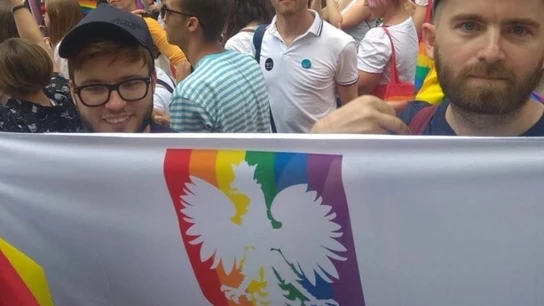 Activistas LGTBI durante el Orgullo en Polonia Activistas LGTBI durante el Orgullo en Polonia