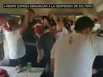 Despedida de soltero en un tren. Despedida de soltero en un tren.