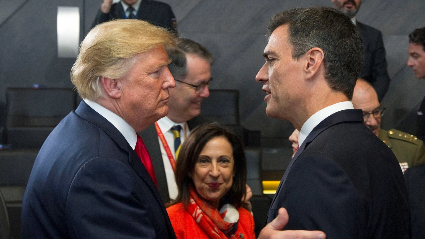 El jefe del Gobierno español, Pedro Sánchez, y el presidente de Estados Unidos, Donald Trump El jefe del Gobierno español, Pedro Sánchez, y el presidente de Estados Unidos, Donald Trump