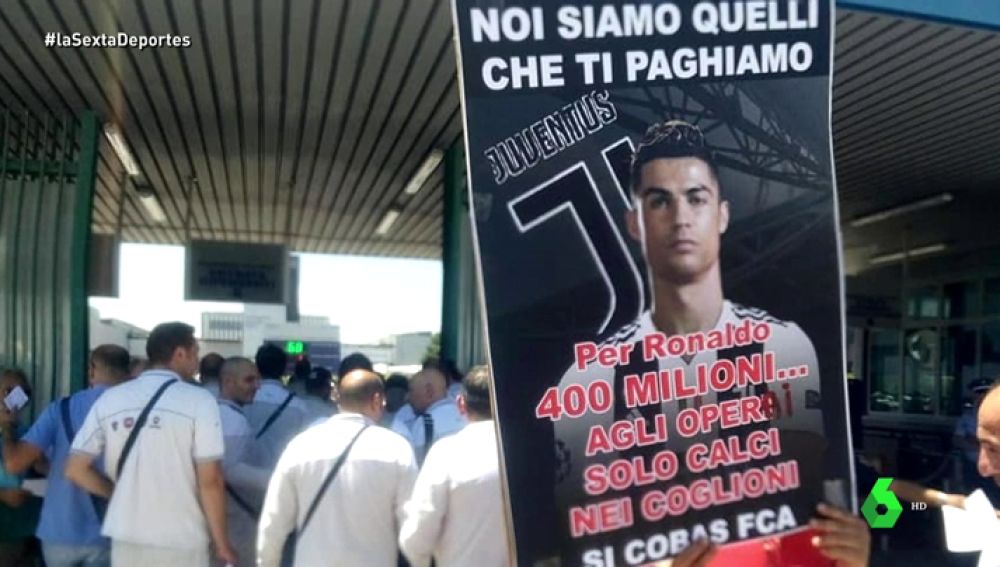 Los trabajadores de Fiat, en huelga por el fichaje de Cristiano Ronaldo por la Juventus