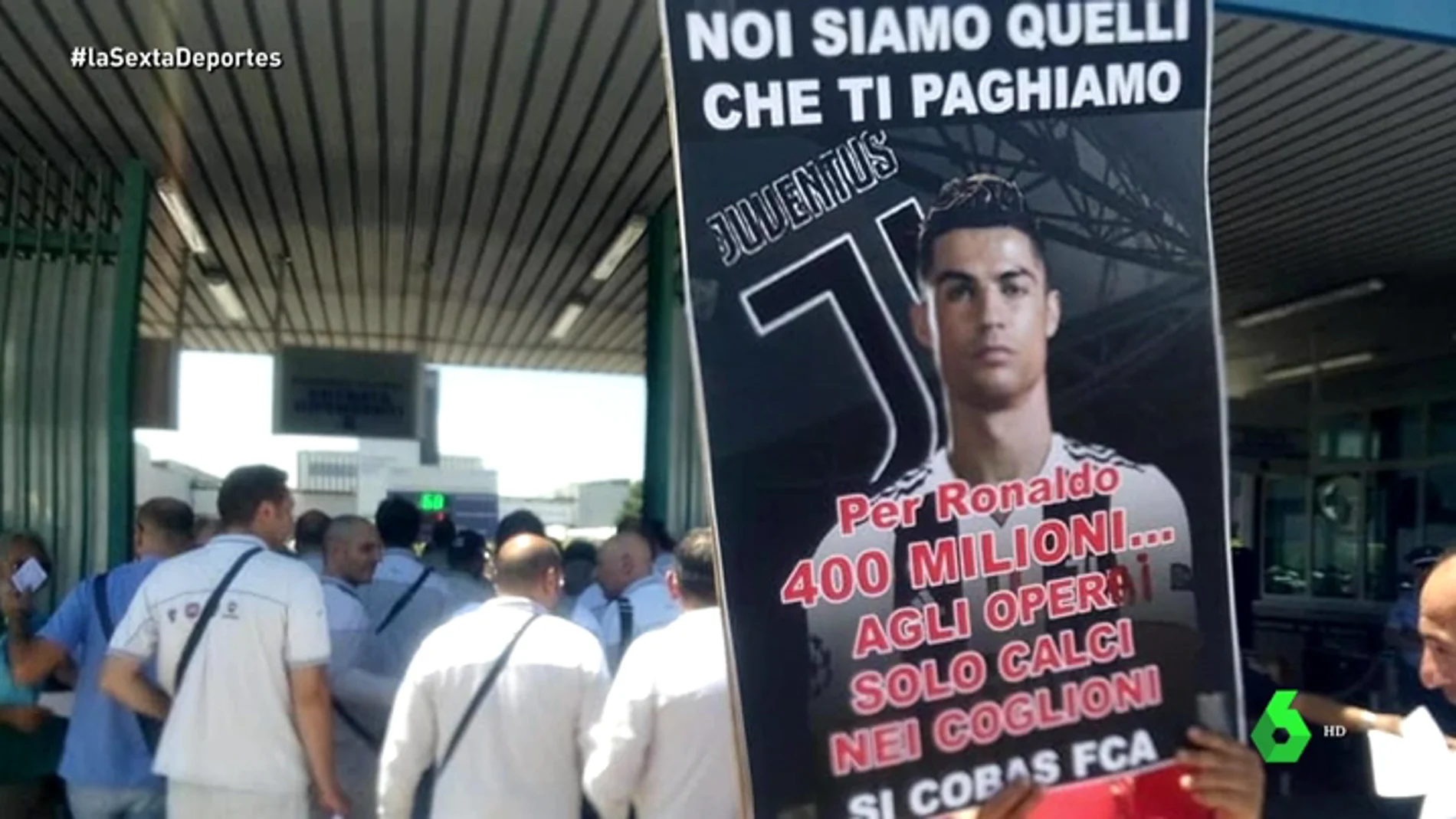 Los trabajadores de Fiat, en huelga por el fichaje de Cristiano Ronaldo por la Juventus