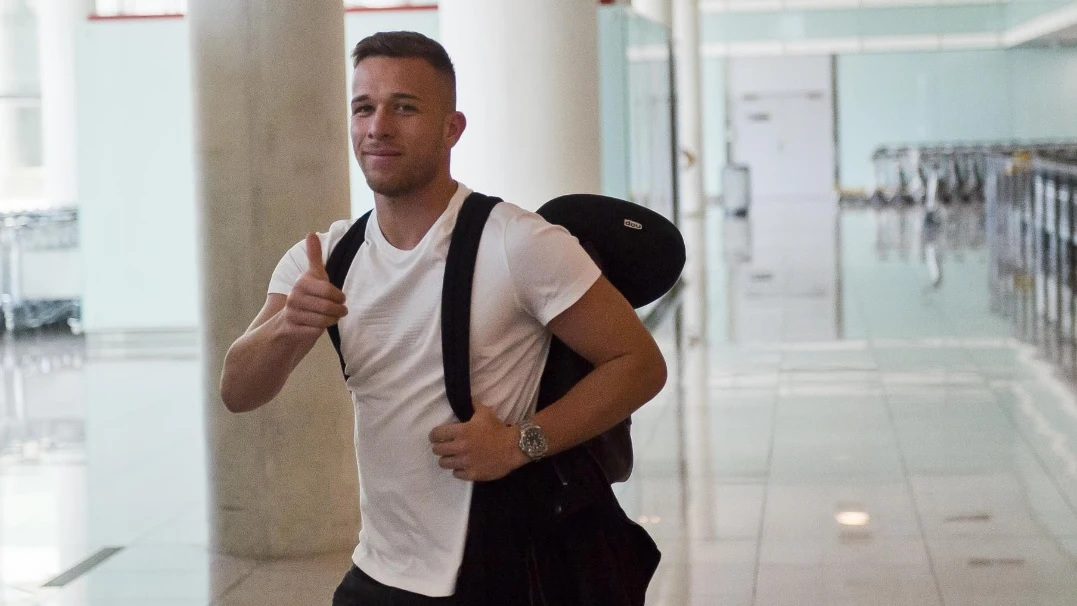 Arthur, a su llegada a Barcelona Arthur, a su llegada a Barcelona