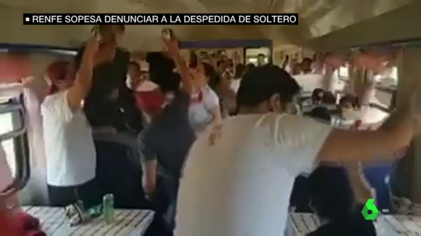 Despedidas en los trenes.