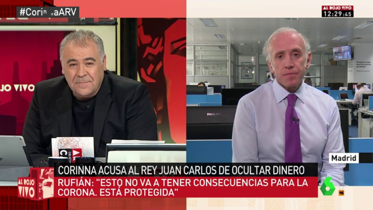 Eduardo Inda: "Creo que las cuentas del rey Juan Carlos en Suiza siguen vivas desde hace 40 a&ntilde;os"
