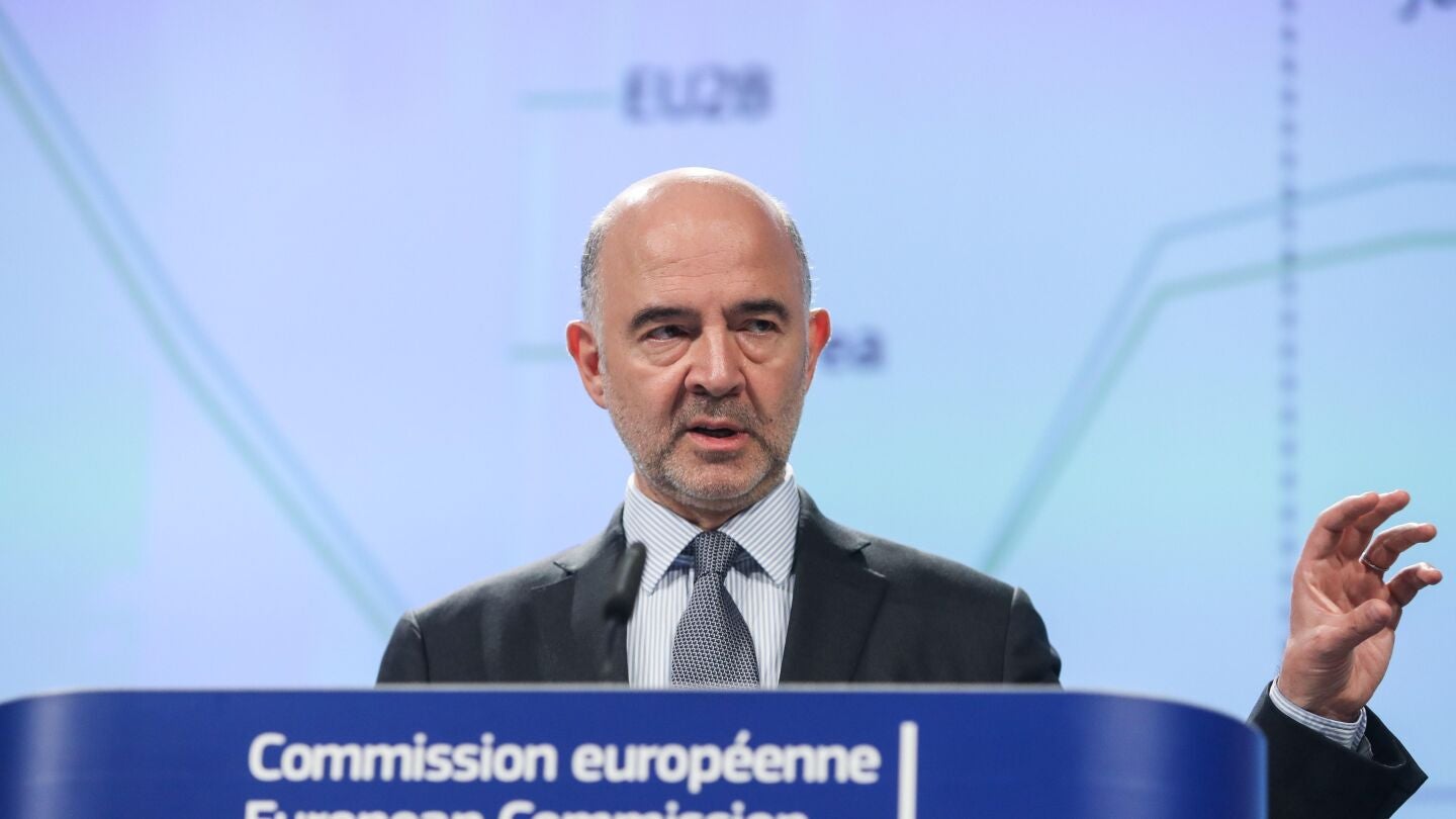 El comisario europeo de Asuntos Econ&oacute;micos, Pierre Moscovici